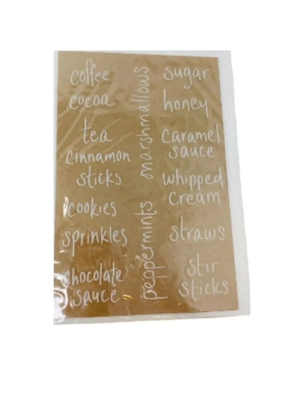 White Pantry Decals Labels Container Organizing Kitchen Food Storage Container